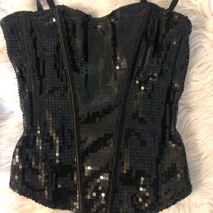 Sparkly Halloween Spirit/ black corset